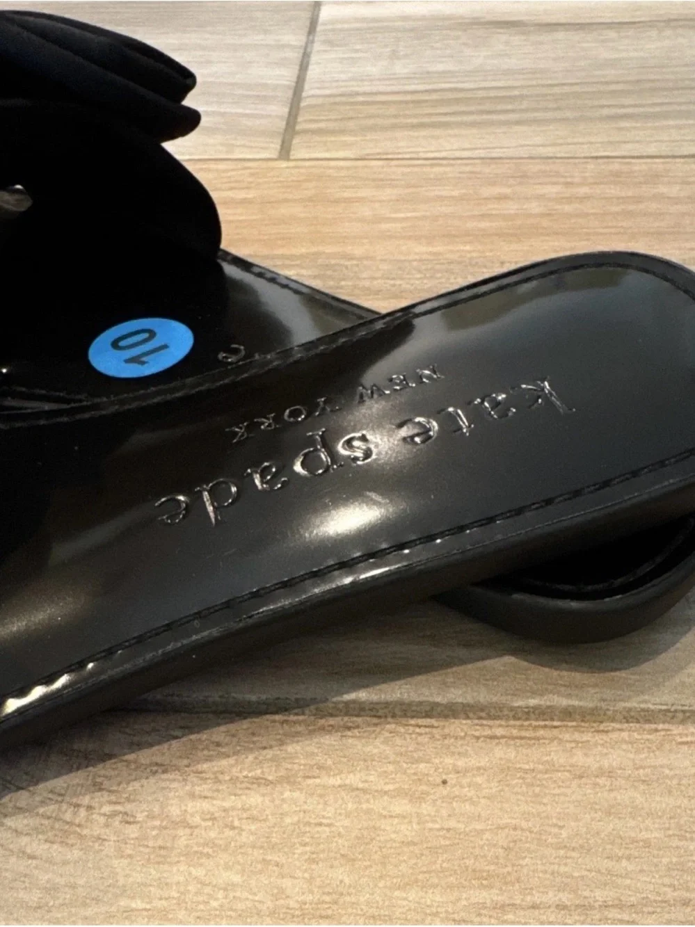Kate Spade Black Knot Slide Sandals